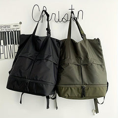 Casual Commuter Large Capacity Tote Bag Water Resistant Backpack