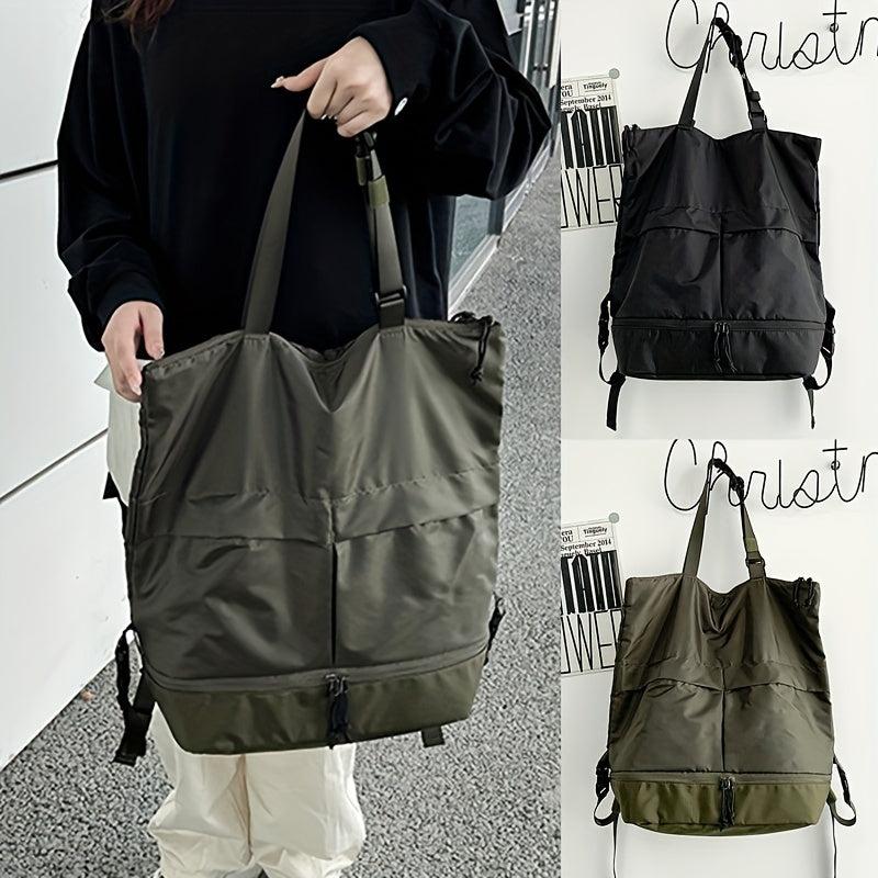 Casual Commuter Large Capacity Tote Bag Water Resistant Backpack