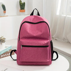 Solid Casual Backpack Daily Travel Multifunctional Storage Bag