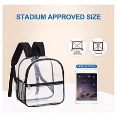 Clear PVC Backpack for Travel, School, Outdoor - Large Capacity