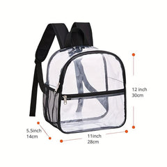 Clear PVC Backpack for Travel, School, Outdoor - Large Capacity