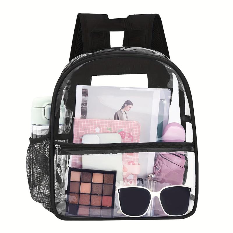 Clear PVC Backpack for Travel, School, Outdoor - Large Capacity