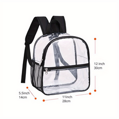 Clear PVC Backpack for Travel, School, Outdoor - Large Capacity