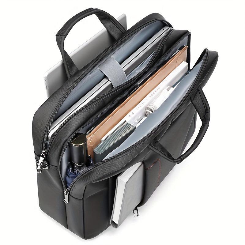 Men's Crossbody Laptop Bag Waterproof Office Business Handheld Bag