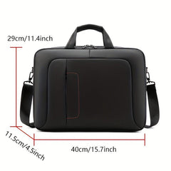 Men's Crossbody Laptop Bag Waterproof Office Business Handheld Bag