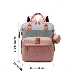 Mother Father Baby Backpack with Water Bottle Holders