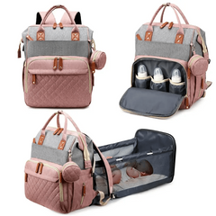 Mother Father Baby Backpack with Water Bottle Holders