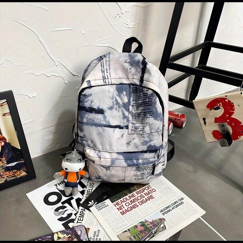 Casual Tie Dye Large Capacity Student Backpack