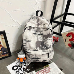Casual Tie Dye Large Capacity Student Backpack