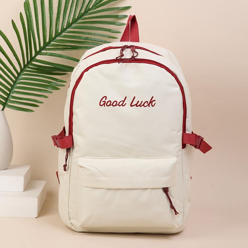 5pcs set Letter Backpack Canvas Bags For Women Men