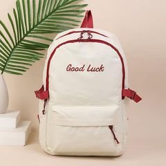 5pcs set Letter Backpack Canvas Bags For Women Men
