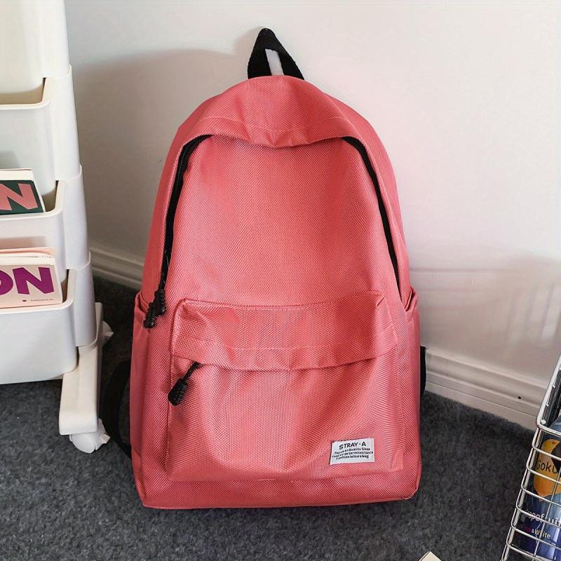 Casual Solid Backpack Travel Backpack School Bag