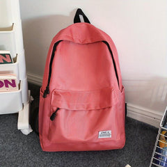 Casual Solid Backpack Travel Backpack School Bag