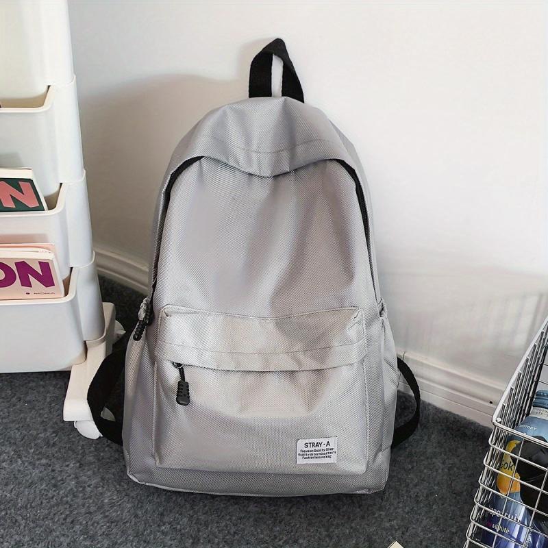 Casual Solid Backpack Travel Backpack School Bag