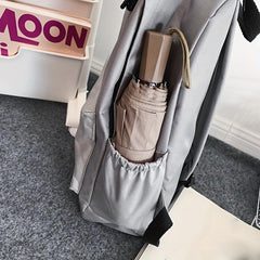 Casual Solid Backpack Travel Backpack School Bag