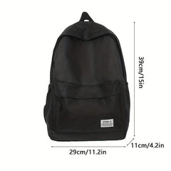 Casual Solid Backpack Travel Backpack School Bag