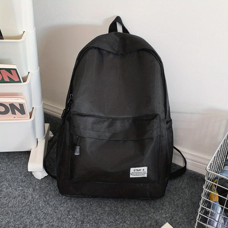 Casual Solid Backpack Travel Backpack School Bag