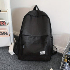 Casual Solid Backpack Travel Backpack School Bag