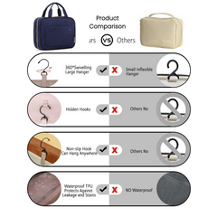 Portable Waterproof Toiletry Bag Hanging Travel Wash Bag