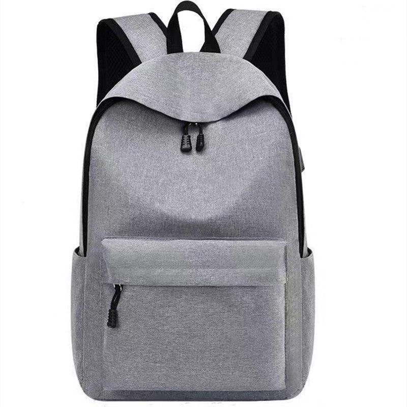 Casual Large Capacity Backpack With USB Charging Travel Bag Schoolbag