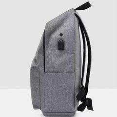 Casual Large Capacity Backpack With USB Charging Travel Bag Schoolbag