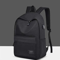 Casual Large Capacity Backpack With USB Charging Travel Bag Schoolbag