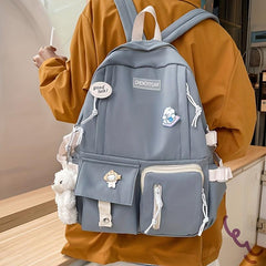 Large Capacity Casual Nylon Backpack
