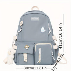 Large Capacity Casual Nylon Backpack