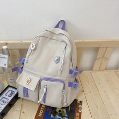Large Capacity Casual Nylon Backpack