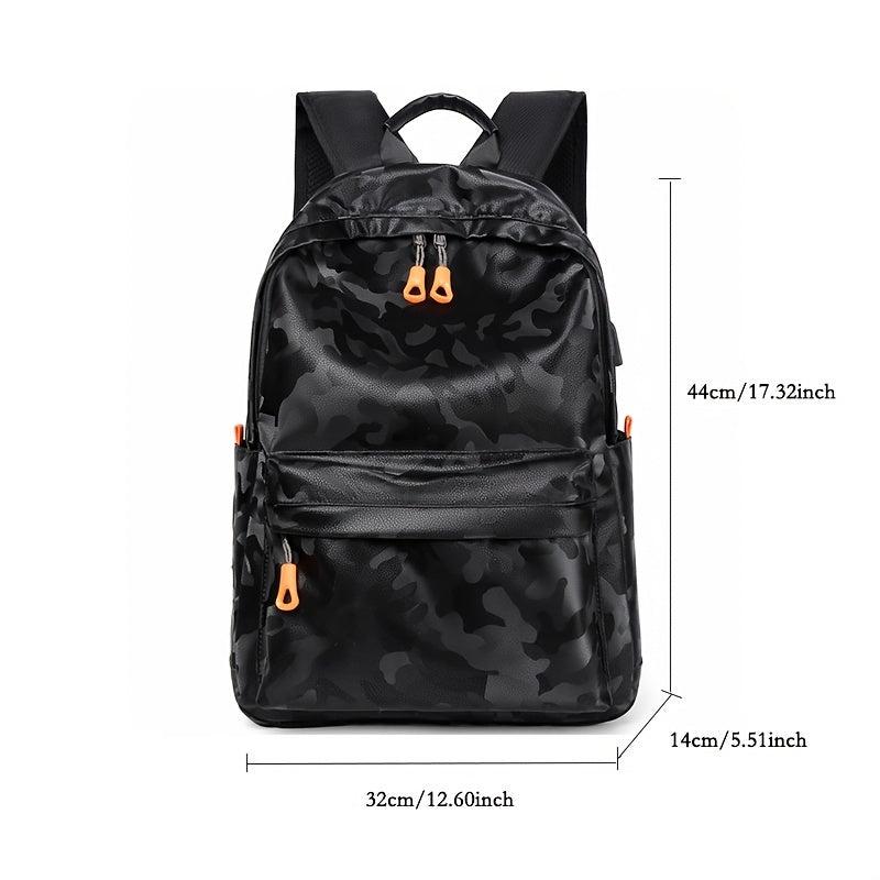 Student Casual Backpack - Camouflage Computer Backpack
