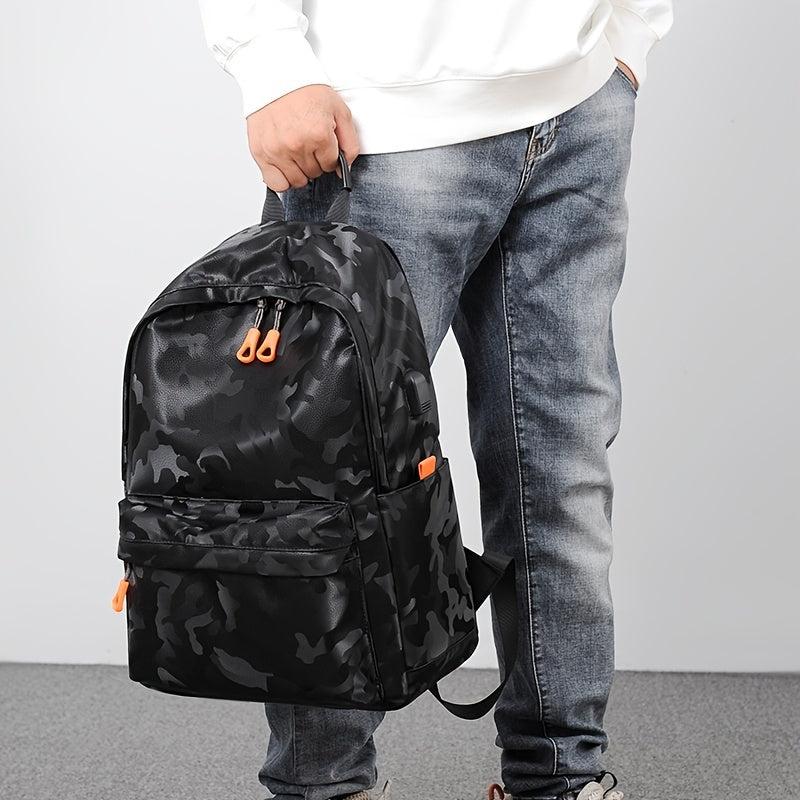 Student Casual Backpack - Camouflage Computer Backpack