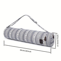 Yoga Mat Carrier Bag with Double Storage Pocket