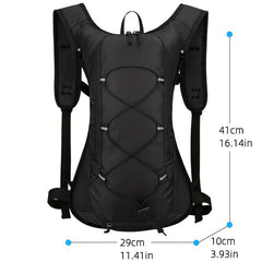 Outdoor Sports Backpack with Reflective Stripe and Survival Whistle