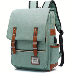 Casual Vintage Water Resistant Travel Backpack School Bag for Laptop