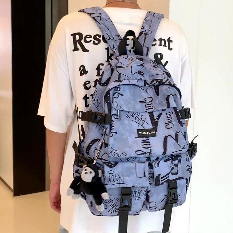 Large Capacity Schoolbag For Middle High School College Student Waterproof