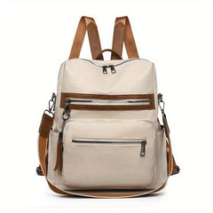 Casual PU Leather Backpack Vintage Travel Backpack