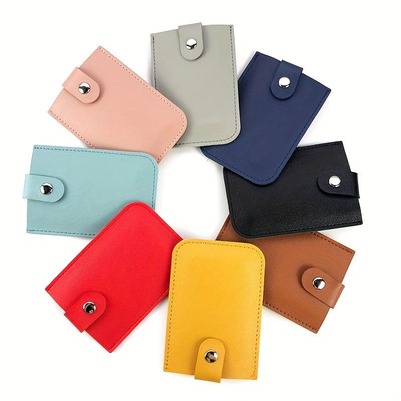 Large Capacity PU Leather Card Holder Cascading Expansion