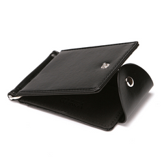 Men's Leather Slim Wallet Small Money Pocket Credit Card Holder
