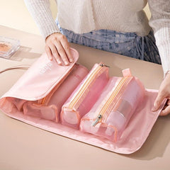 4-in-1 Cosmetic Bag Portable Wash Bag Large Capacity