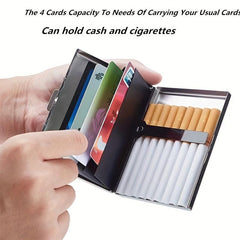 RFID Credit Card Holder Protector Stainless Steel Money Clip Wallet