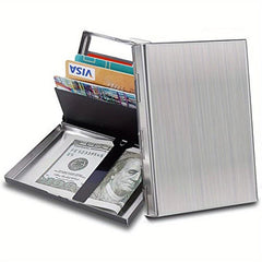 RFID Credit Card Holder Protector Stainless Steel Money Clip Wallet