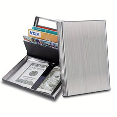 RFID Credit Card Holder Protector Stainless Steel Money Clip Wallet
