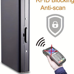 RFID Credit Card Holder Protector Stainless Steel Money Clip Wallet