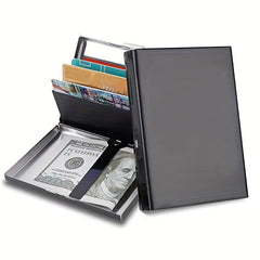 RFID Credit Card Holder Protector Stainless Steel Money Clip Wallet
