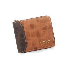 PU Leather Card Holder Zipper Small Wallet Purse