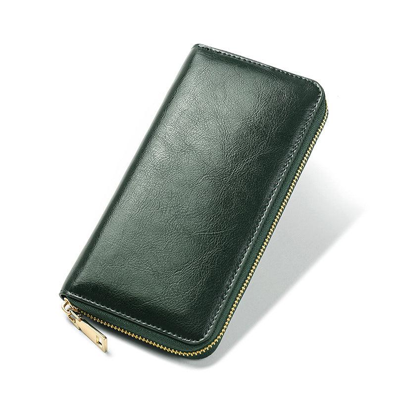 Zip Around Card Holder Coin Purse With Card Slots