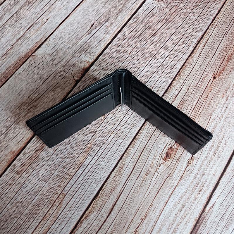 Men's RFID Blocking Leather Wallet Bifold Money Clip