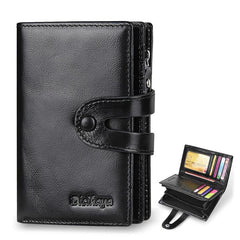 Vintage Men's Wallet Hasp Zipper Card Holder Coin Purse