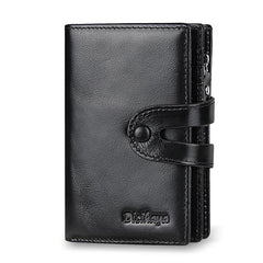 Vintage Men's Wallet Hasp Zipper Card Holder Coin Purse