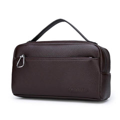 Men's Large Capacity Double Zipper Handbag Gift